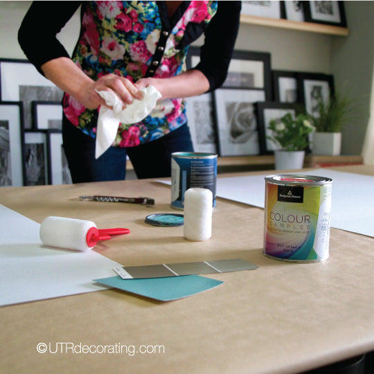 How to make large paint color samples
